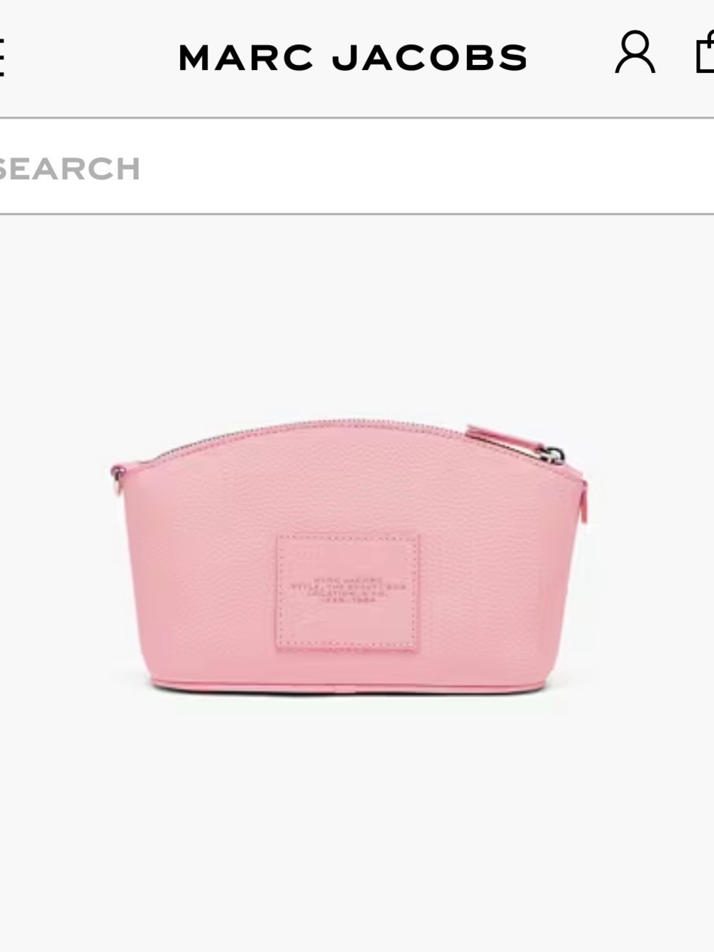 Marc Jacobs Pink Pebbled Leather "The Beauty Bag” - Picture 9 of 9